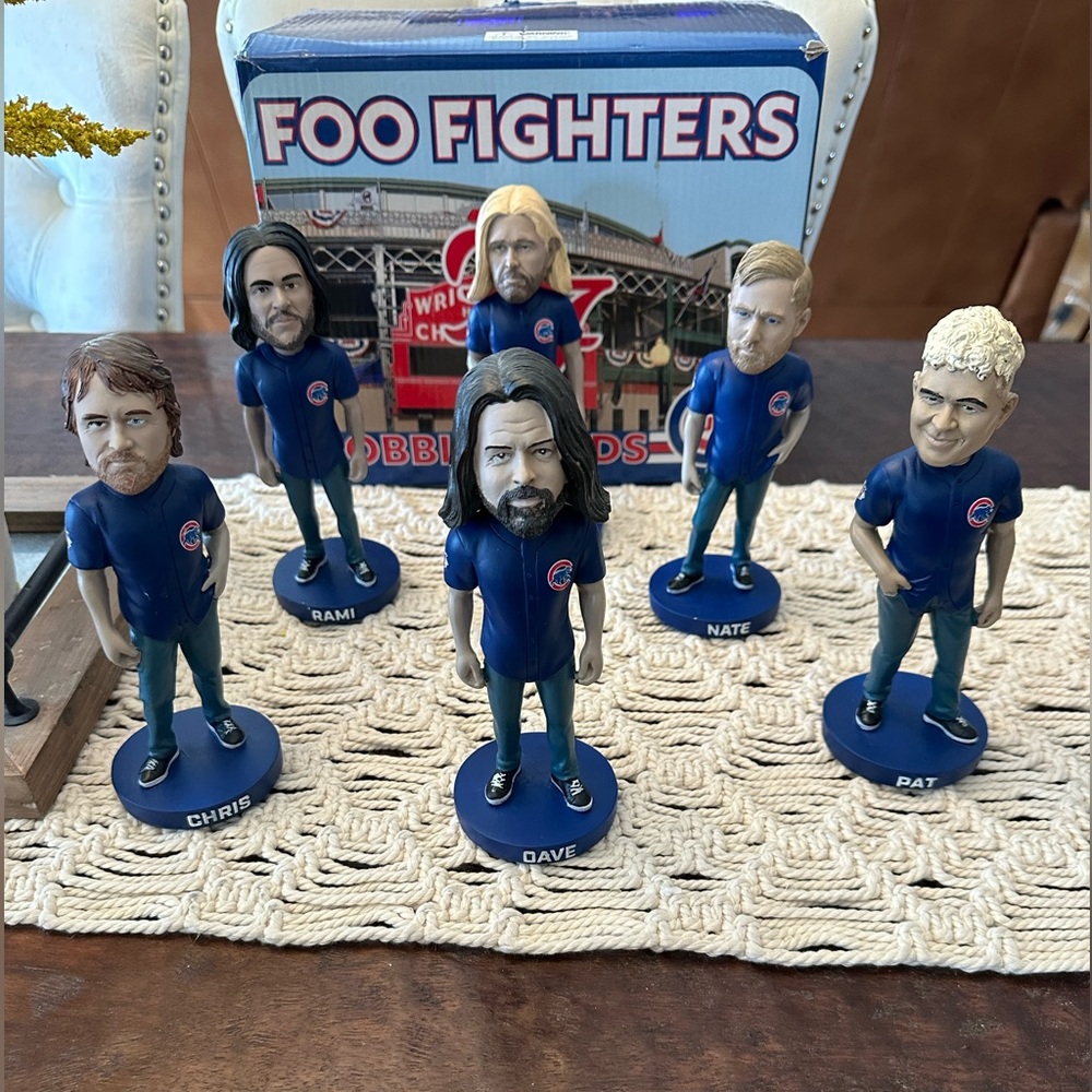Foo Fighters Wrigley Field Concert Bobbleheads - 7/29-7/30, 2018 - New In Box